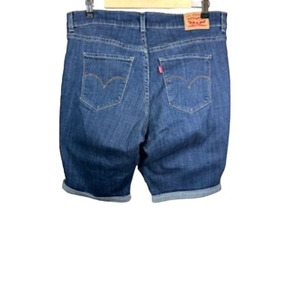 LEVI'S Women's Denim Classic Bermuda Jean Shorts Blue Size 31 - Picture 7 of 9